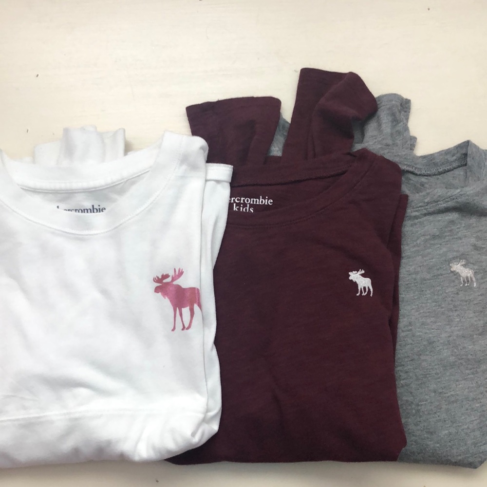 Abercrombie long sleeve shirts in good condition.